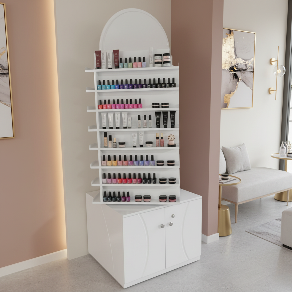 Nail Polish Storage &amp; Display Cabinet - PICK UP ONLY