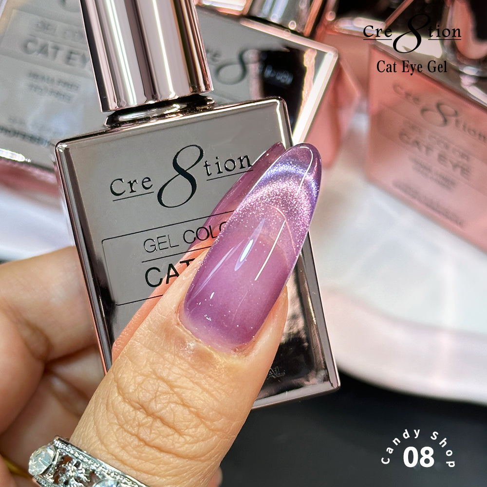 Cre8tion Cat Eye Candy Shop Gel Kit – 12 Colors, 0.5 fl oz (15 mL) Each