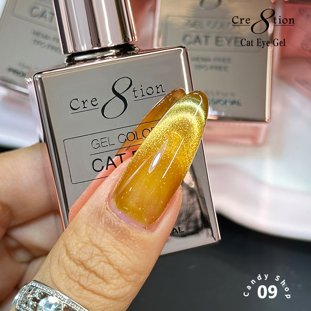 Cre8tion Cat Eye Candy Shop Gel Kit – 12 Colors, 0.5 fl oz (15 mL) Each