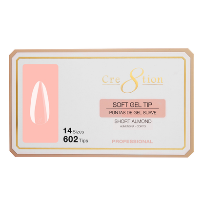 Cre8tion Soft Gel Tips - ALMOND