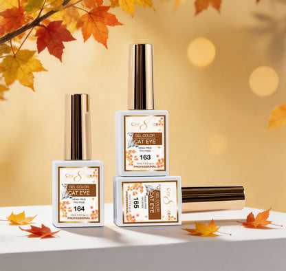 Cre8tion Autumn Cat Eye Gel Set - 24 Colors, 0.5 fl oz Each
