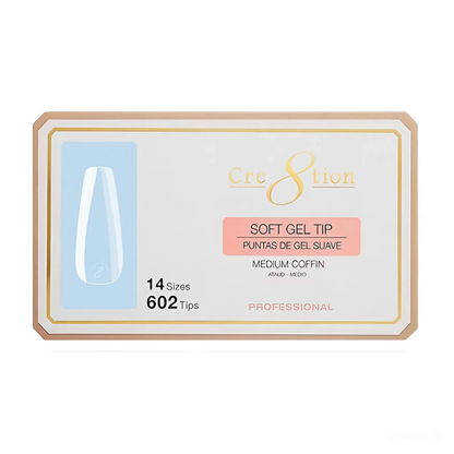Cre8tion Soft Gel Tips - COFFIN