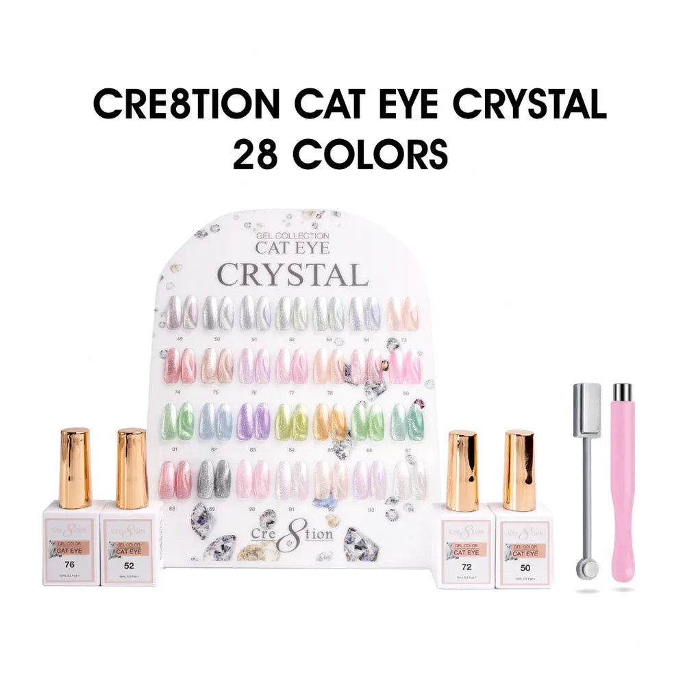 Cre8tion Cat Eye Kit - CRYSTAL (28 colors) Collection (49-54 &amp; 73-94)