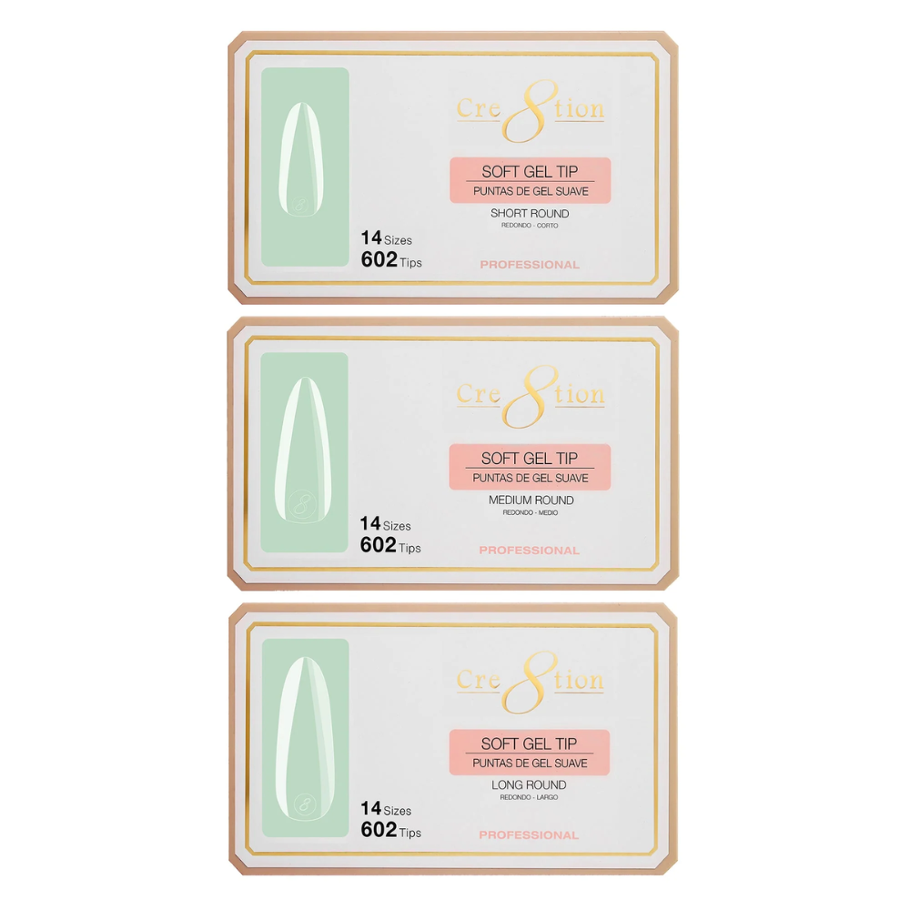 Cre8tion Soft Gel Tips - ROUND