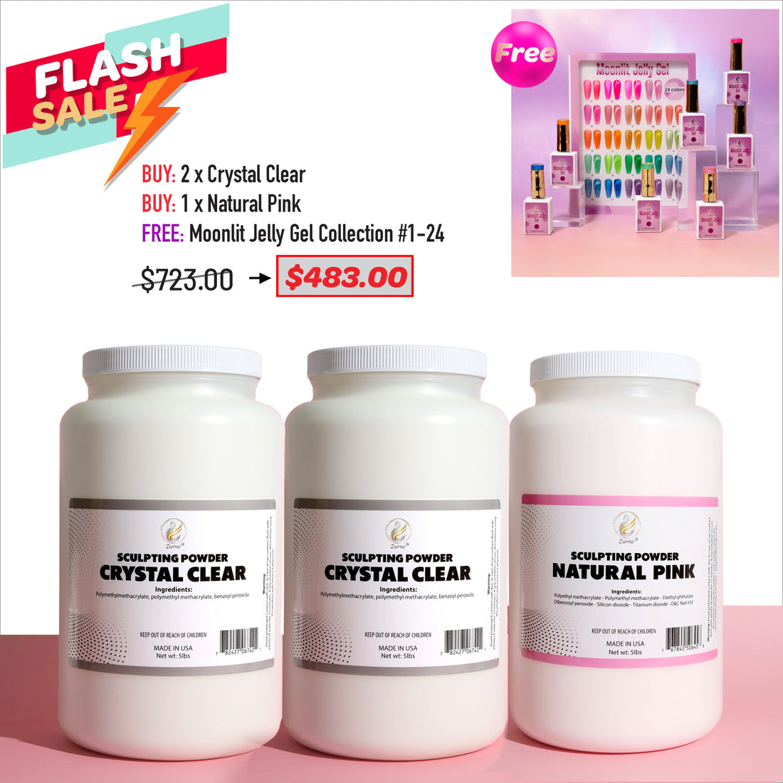 FLASH SALE - 5lbs Crystal Clear Bundle [AUG 2026]