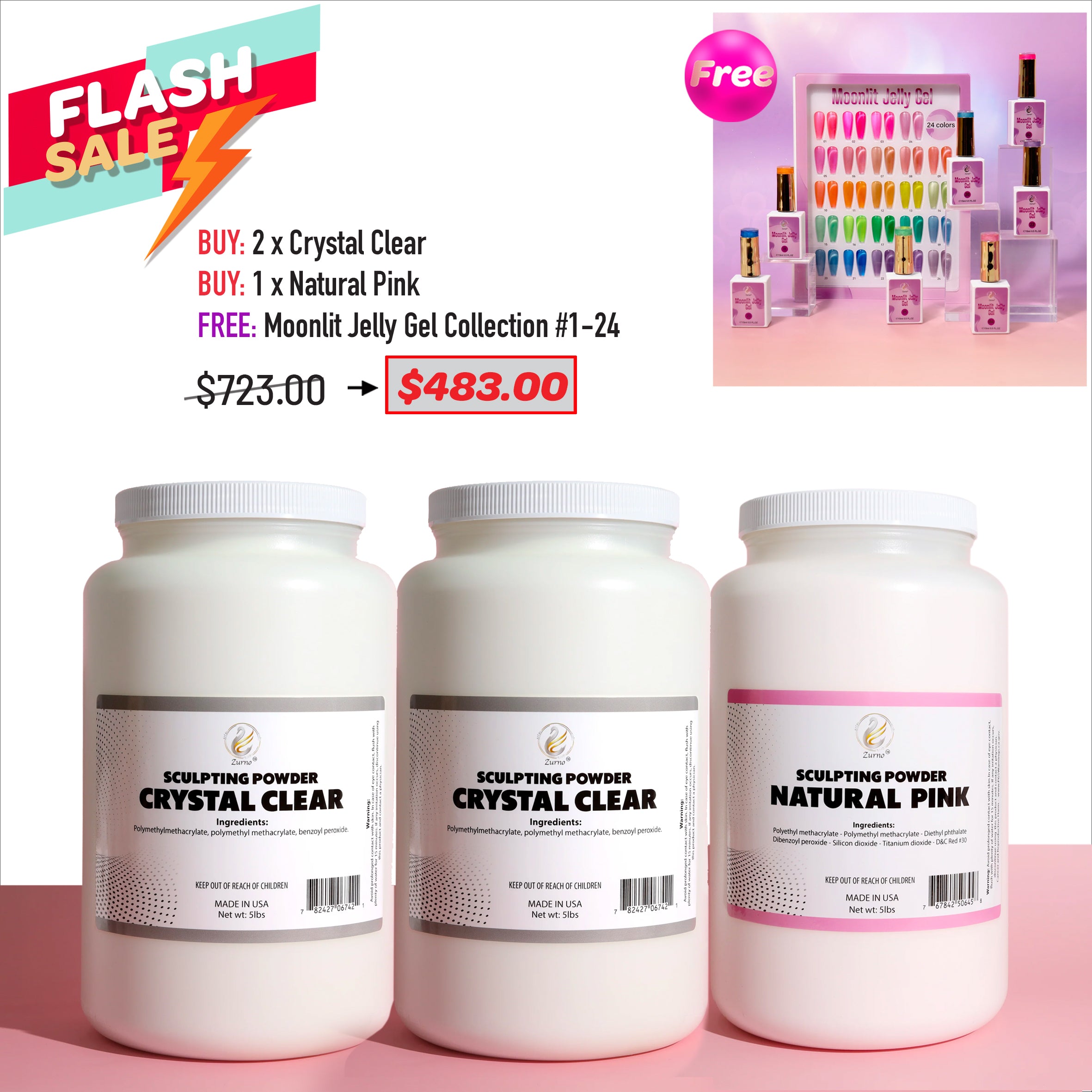 FLASH SALE - 5lbs Crystal Clear Bundle [AUG 2026]