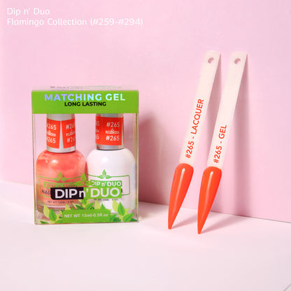 Dip n Duo Flamingo Collection Color 265 Gel polish Nail Lacquer 