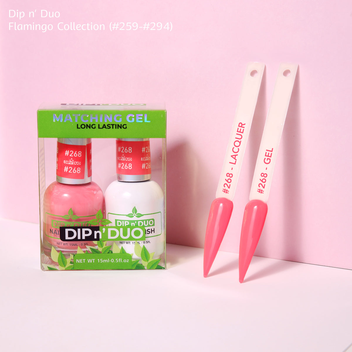 Dip n Duo Flamingo Collection Color 268 Gel polish Nail Lacquer 