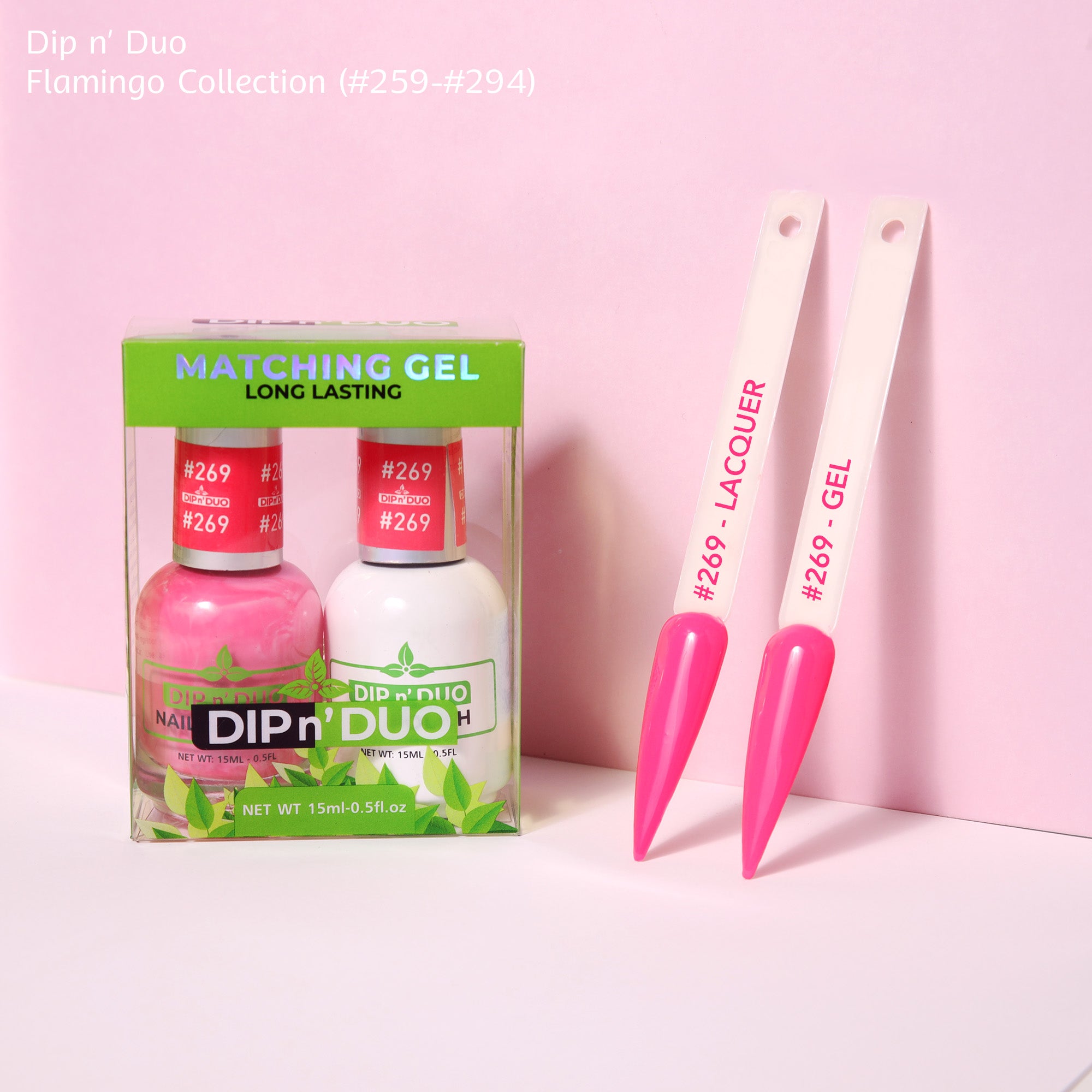 Dip n Duo Flamingo Collection Color 269 Gel polish Nail Lacquer 