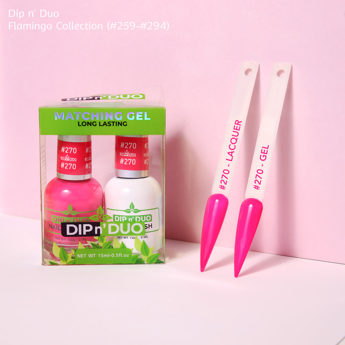 Dip n Duo Flamingo Collection Color 270 Gel polish Nail Lacquer 
