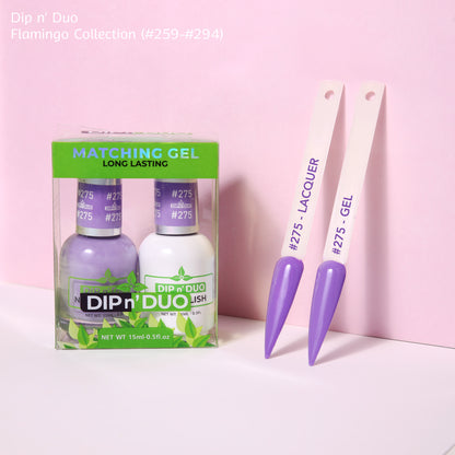 Dip n Duo Flamingo Collection Color 275 Gel polish Nail Lacquer 