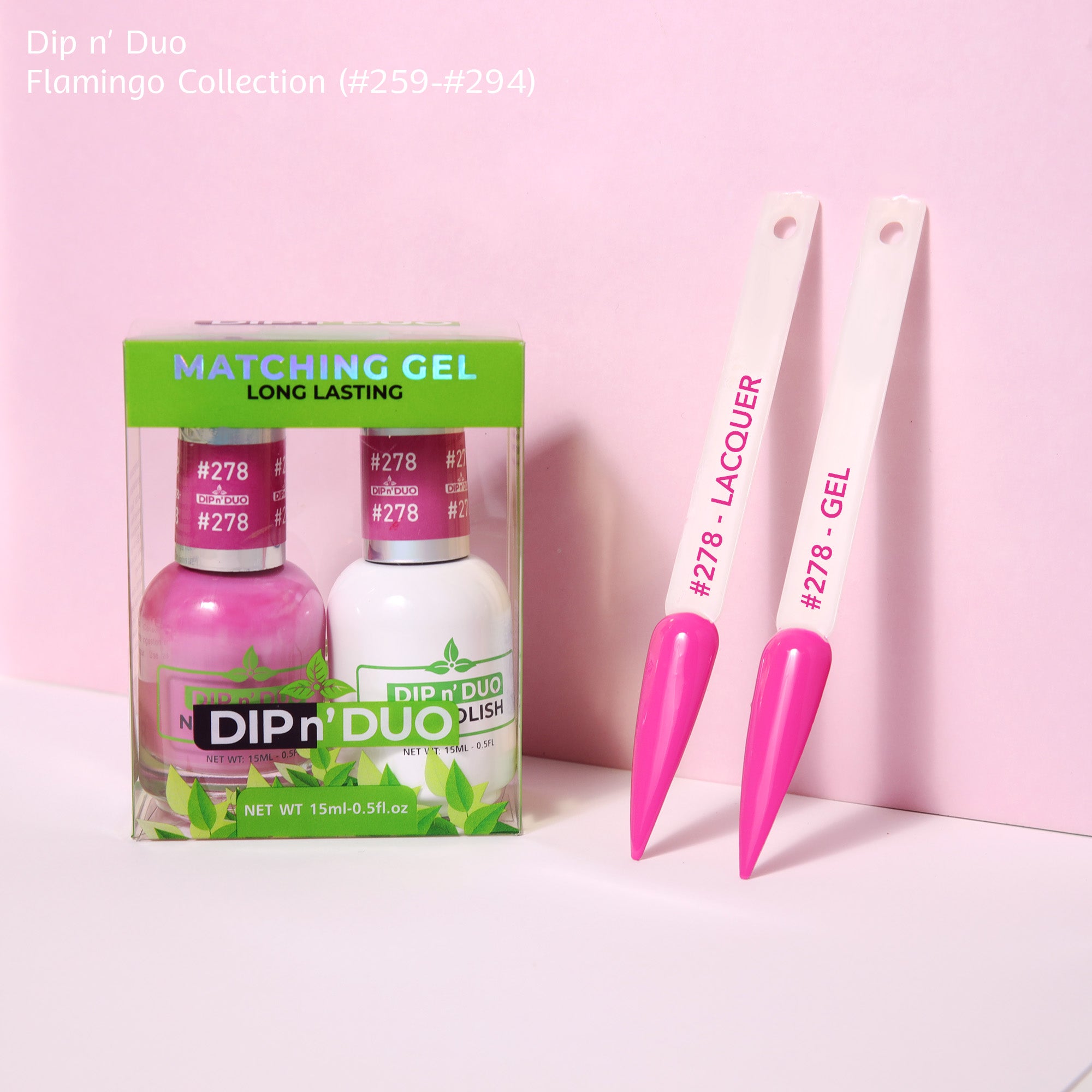 Dip n Duo Flamingo Collection Color 278 Gel polish Nail Lacquer 