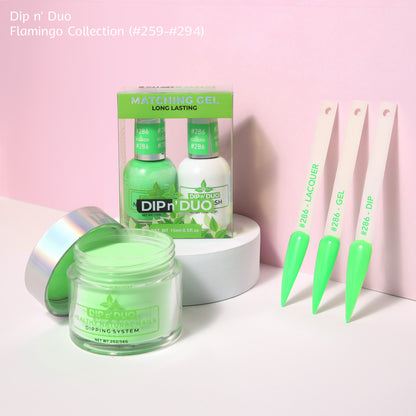 Dip n Duo Flamingo Collection Color 286 Gel polish Nail Lacquer Dipping Powder