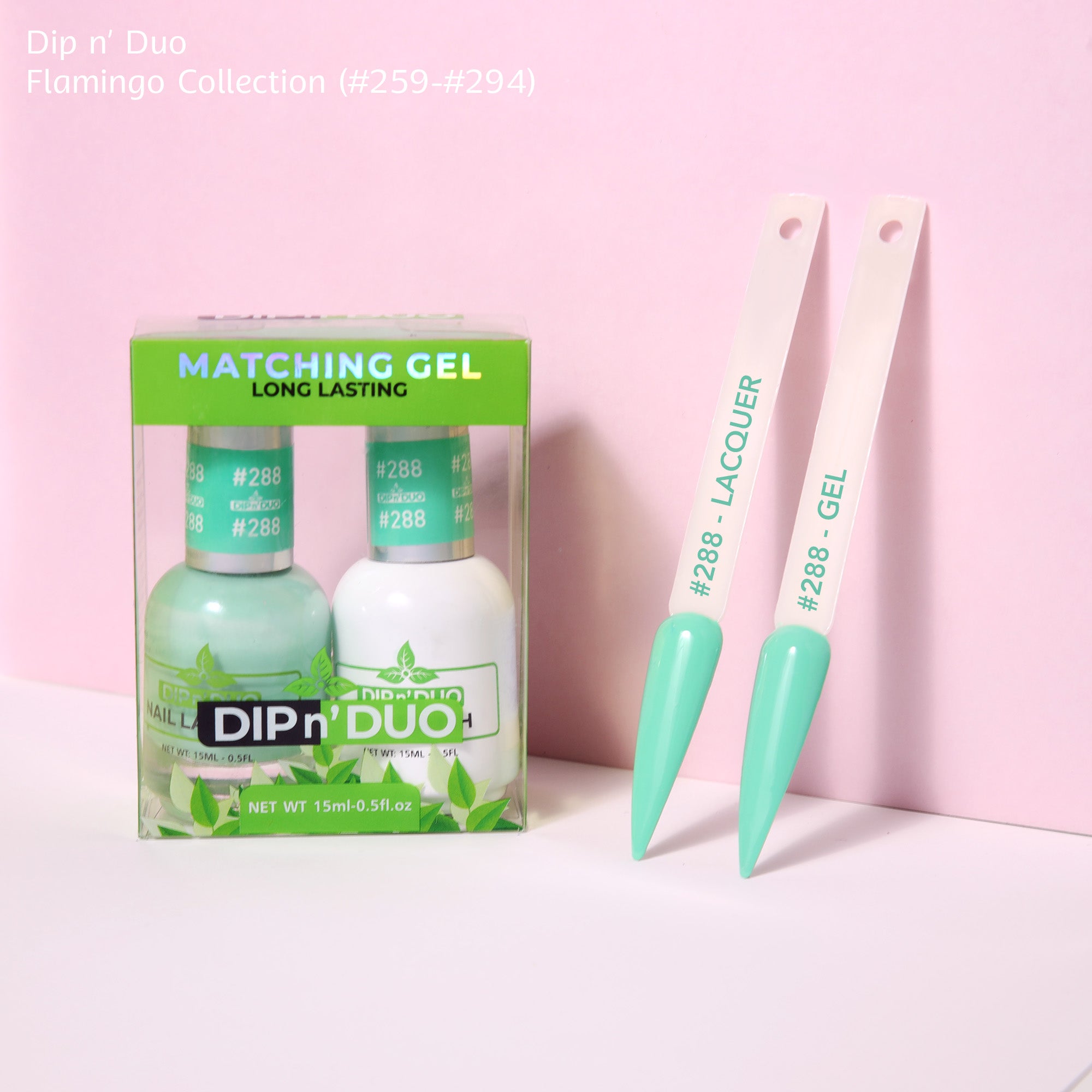 Dip n Duo Flamingo Collection Color 288 Gel polish Nail Lacquer 