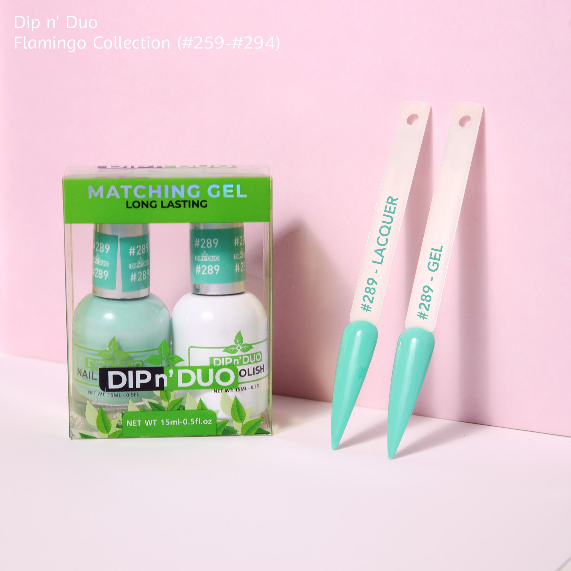 Dip n Duo Flamingo Collection Color 289 Gel polish Nail Lacquer 