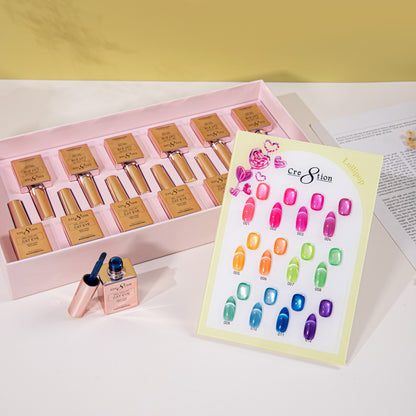 Cre8tion Cat Eye Lollipops Gel Kit – 12 Colors, 0.5 fl oz (15 mL) Each