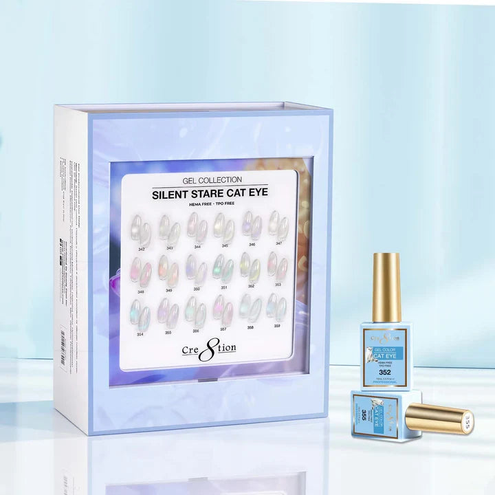 Cre8tion Cat Eye Kit - SILENT STARE (18 Colors) Collection