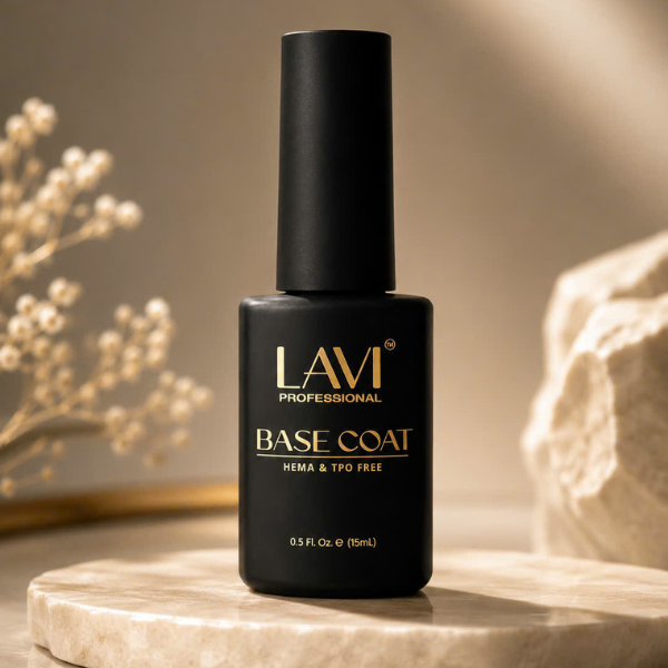 LAVI Gel 0.5oz - Base Coat Square Bottle (HEMA &amp; TPO Free) (Pk: 216 pcs/case)