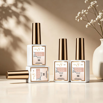 Cre8tion Nude Cat Eye Gel Set - 24 Colors, 0.5 fl oz Each