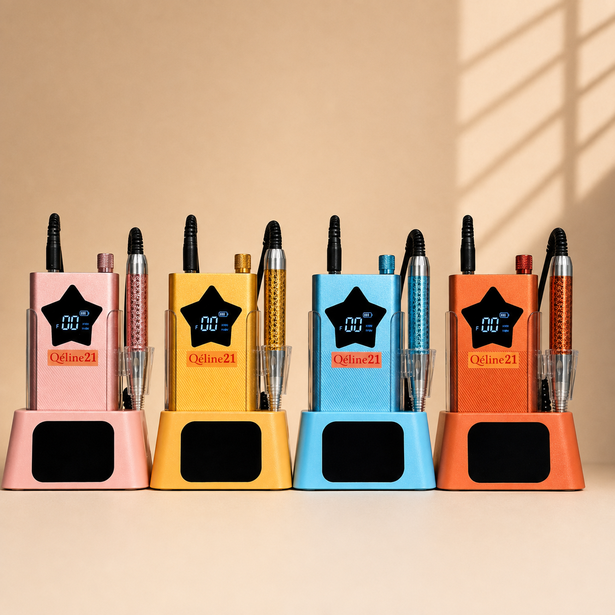 Qéline 21 - Professional Nail Drill - Yellow
