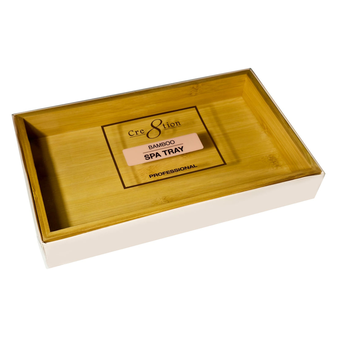 Cre8tion Plain Bamboo Spa Tray Only