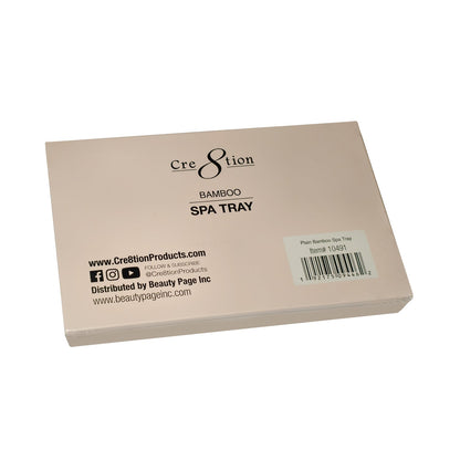 Cre8tion Plain Bamboo Spa Tray Only