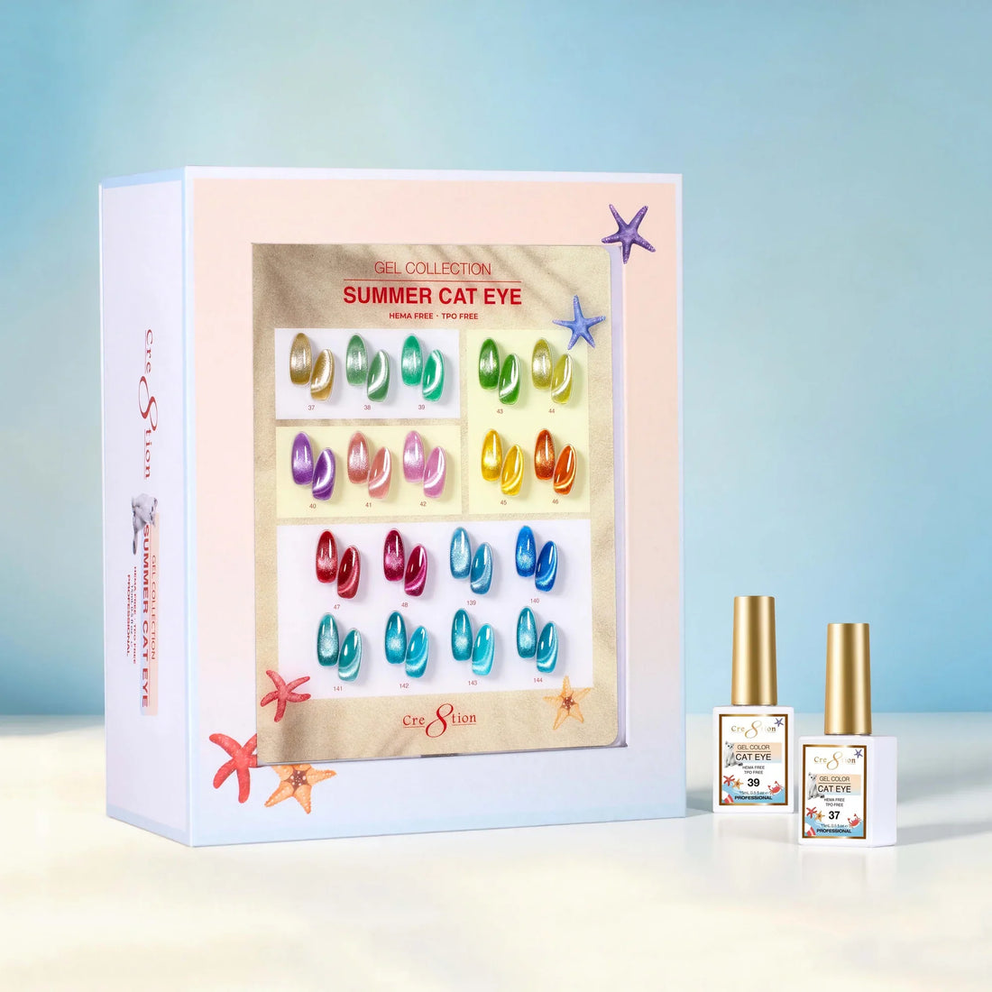 Cre8tion Cat Eye Kit - SUMMER (18 colors) Collection (37-48 &amp; 139-144)