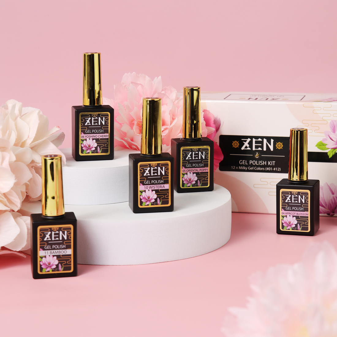 KaZEN | Milky Gel Polish Japanese Garden Collection