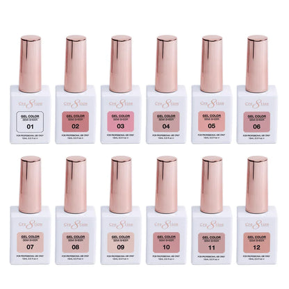 Cre8tion Kit (72 Colors) - HEMA Free SEMI-SHEER 0.5oz (HEMA Free) - SKU 38037