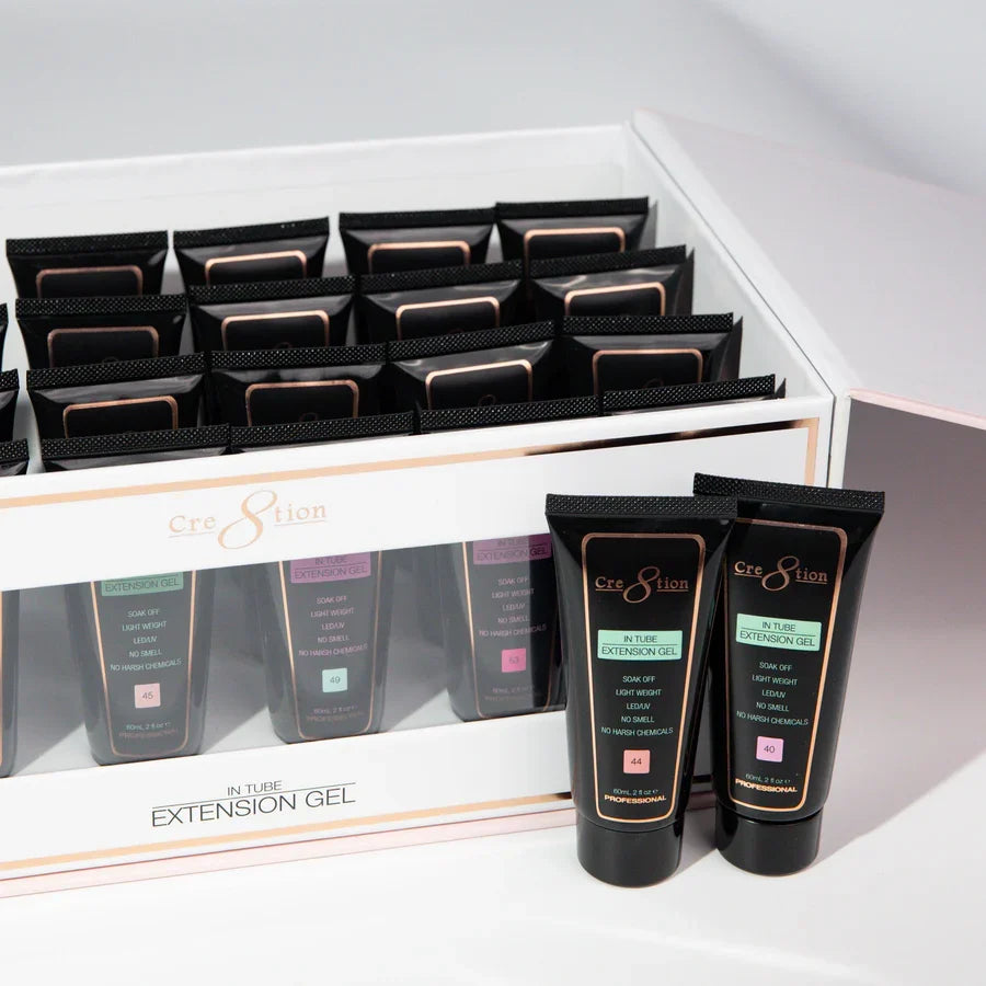 Cre8tion In Tube Extension Gel Set 24 Colors - SPRING &amp; SUMMER (