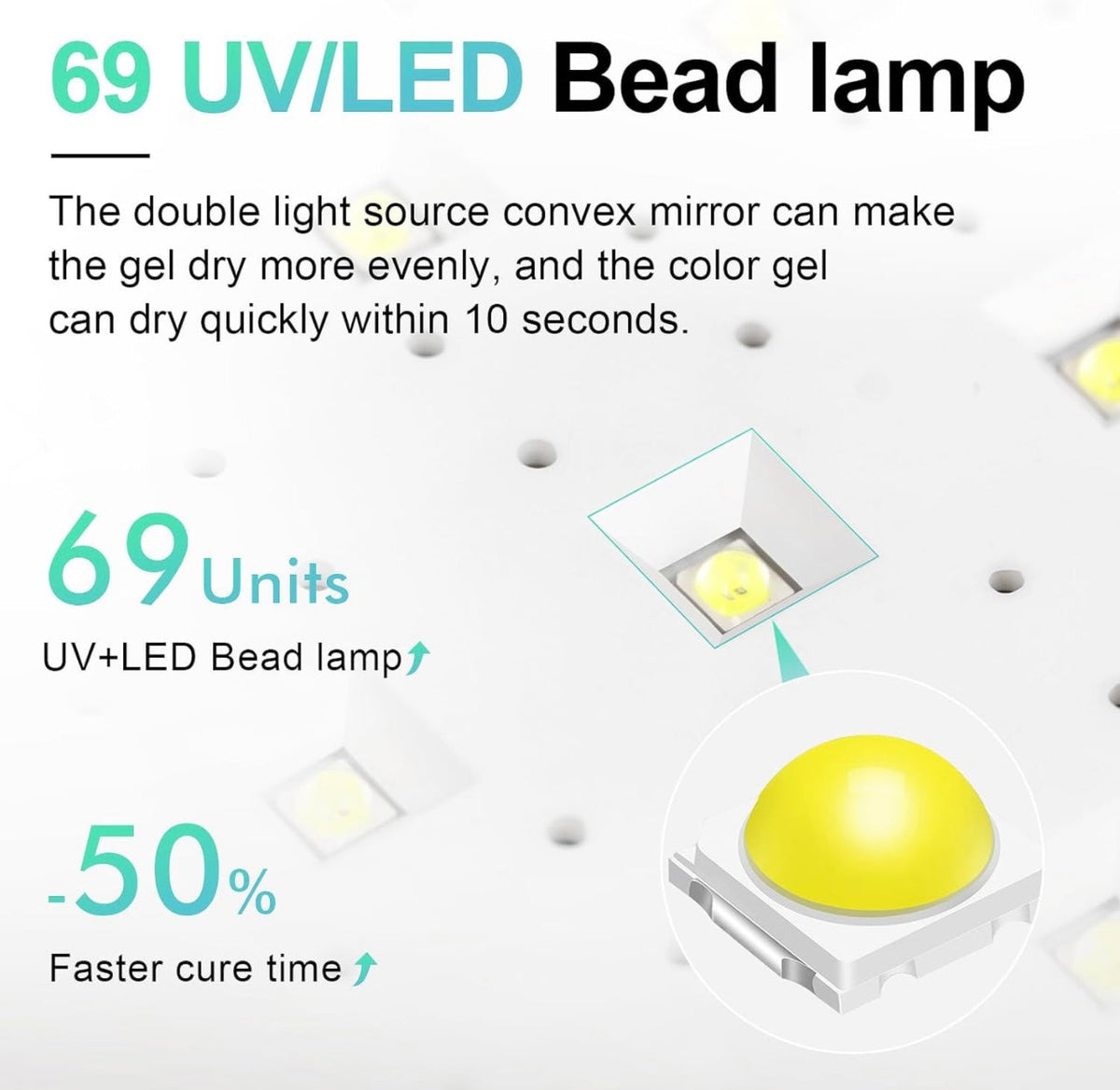 Professional Nail Curing Lamp for Gel Polish Dryer with Arm Rest Pillow &amp; Retractable Tray