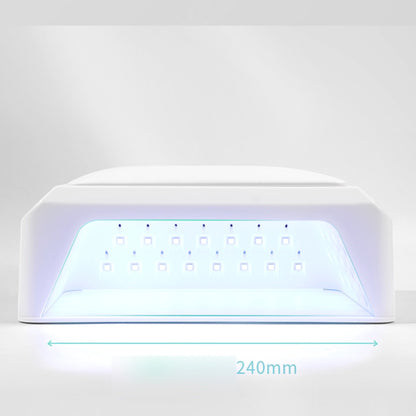 Professional Nail Curing Lamp for Gel Polish Dryer with Arm Rest Pillow &amp; Retractable Tray