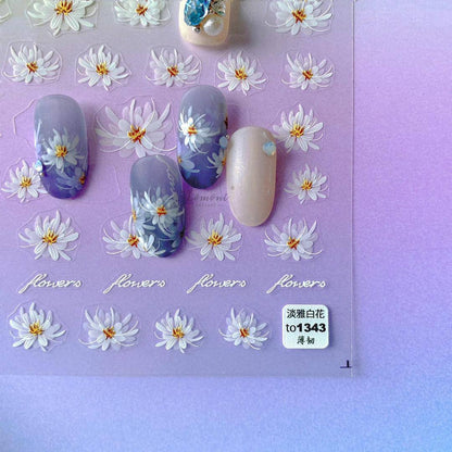 Daisy Flower Sticker