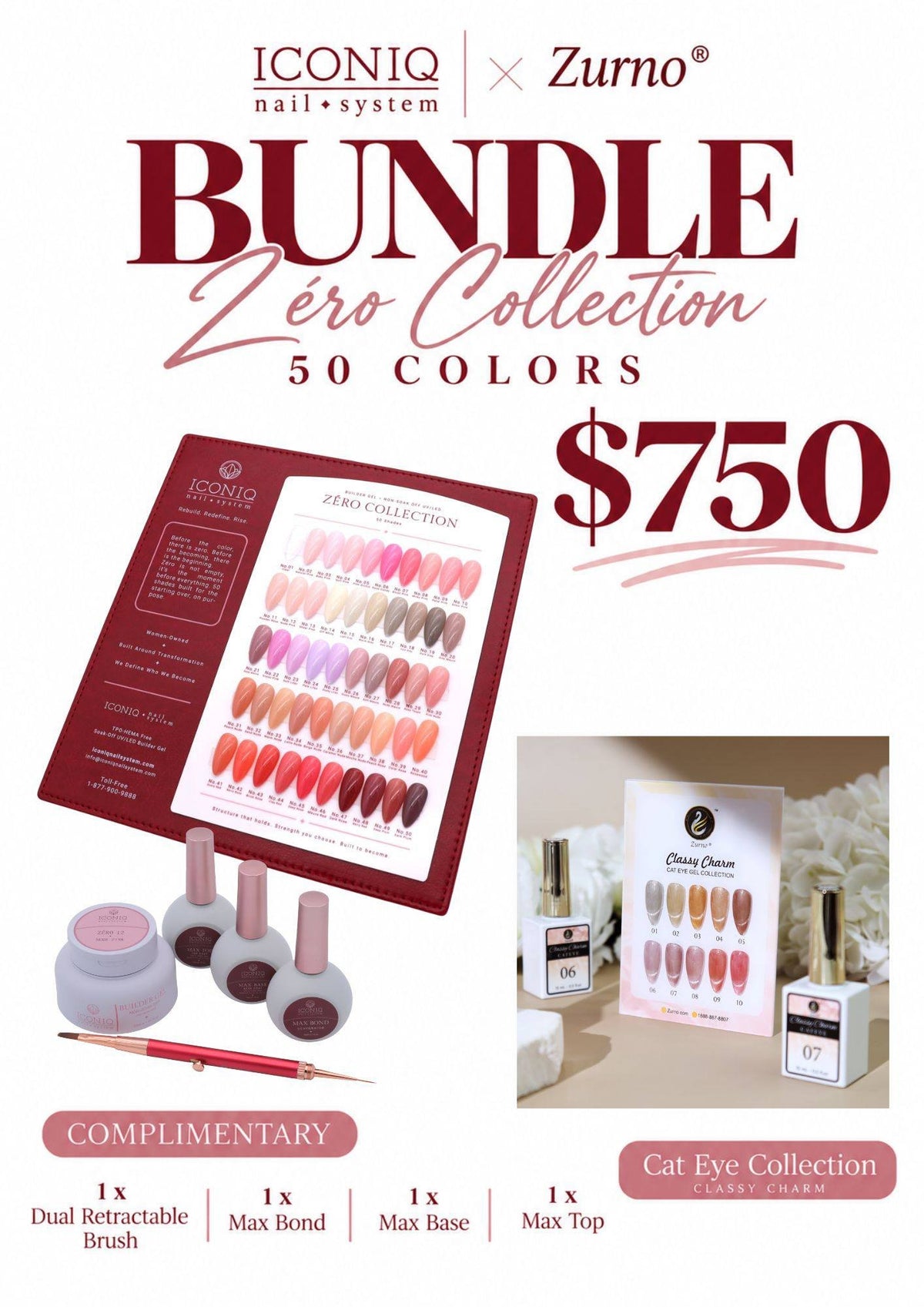FLASH SALE - ICONIQ x Zurno - Builder Gel  &amp; Cateye Bundle [OCT 2026]