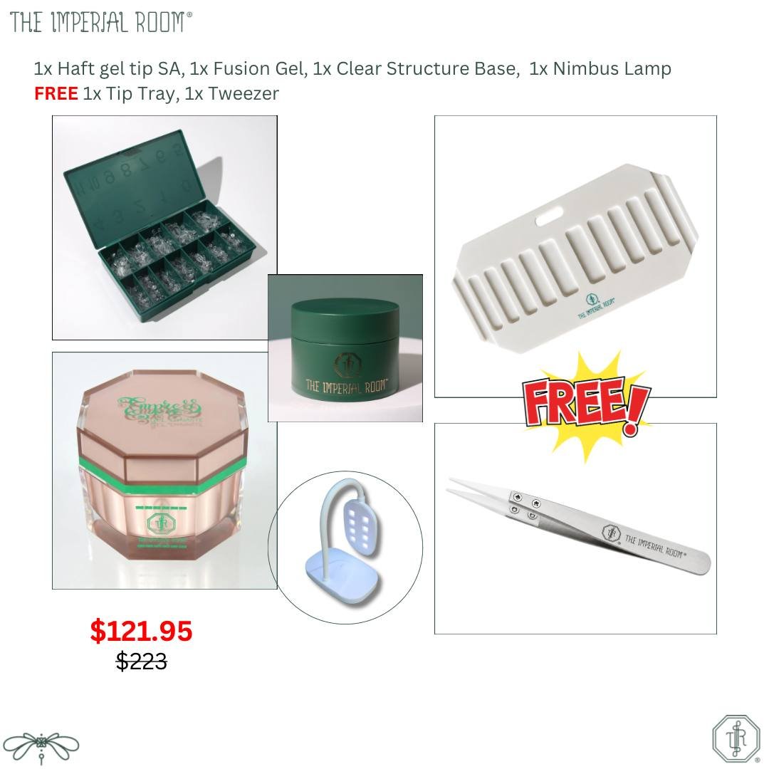FLASH SALE - Half Soft Gel Tip &amp; Structure Base Gel Bundle [SEP 2026]