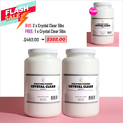 FLASH SALE - 5lbs Crystal Clear / Natural Pink Bundle