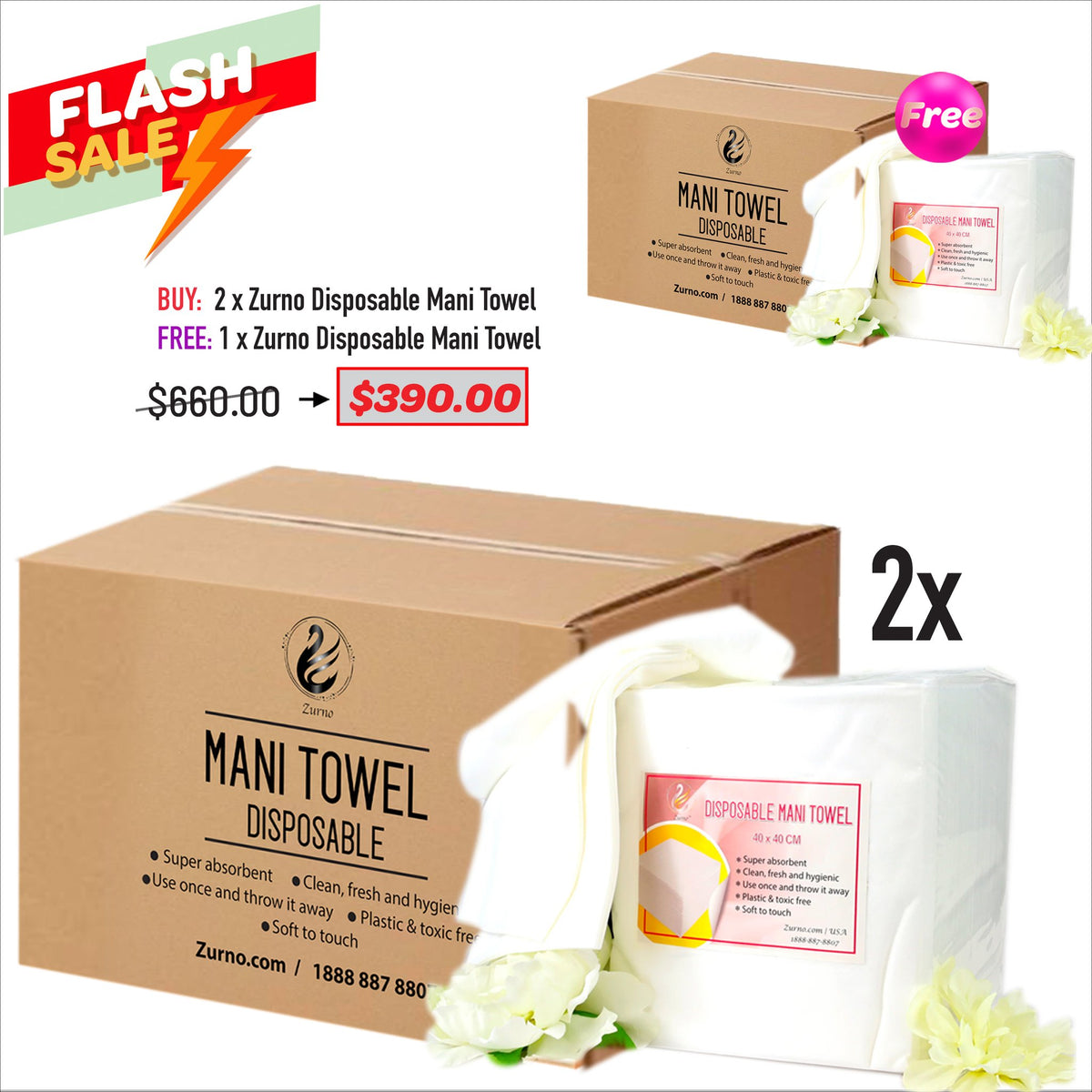 FLASH SALE - Zurno Mani Towel Bundle [OCT 2026]