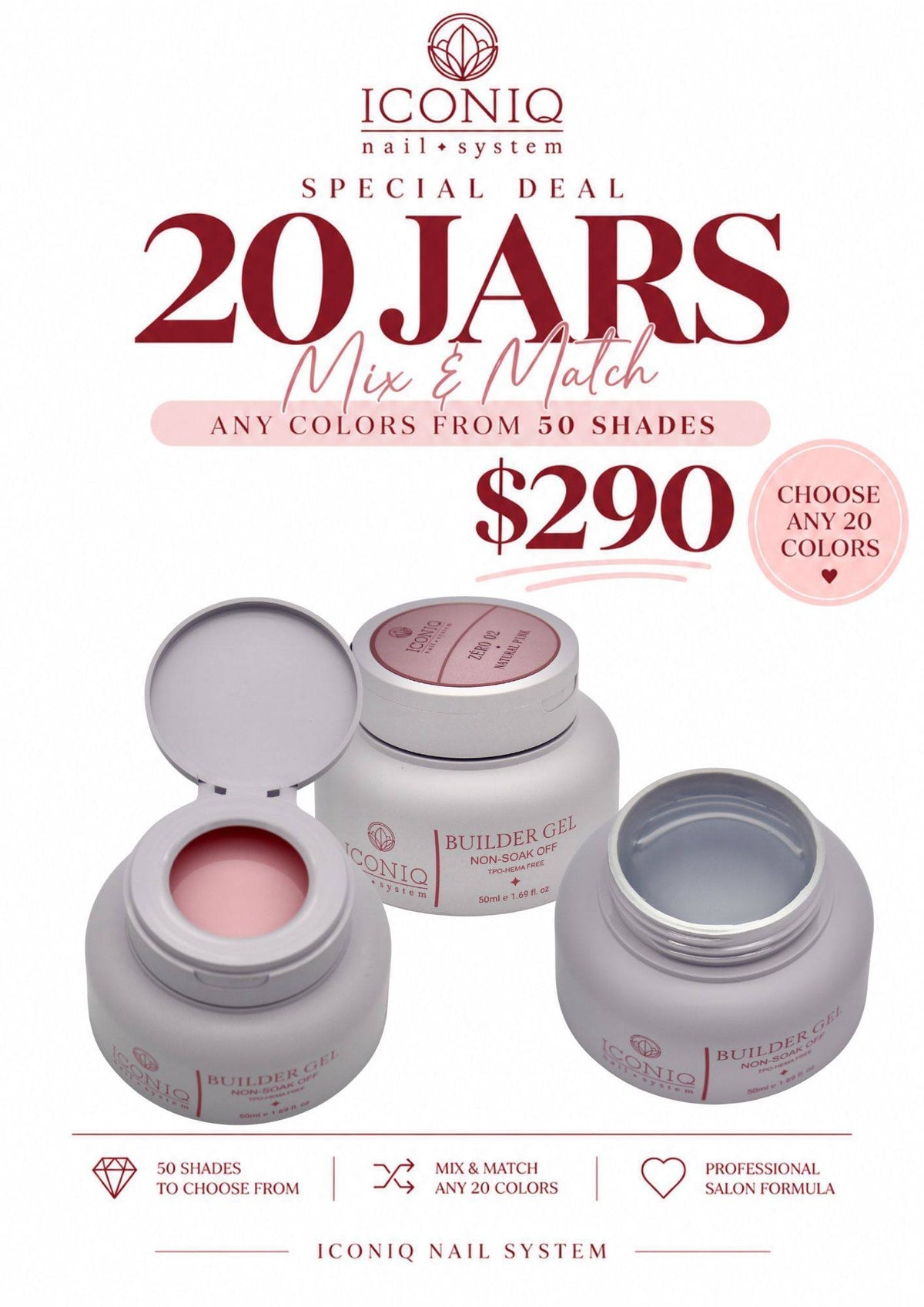 FLASH SALE - ICONIQ - Any 20 Builder Gel Bundle [OCT 2026]