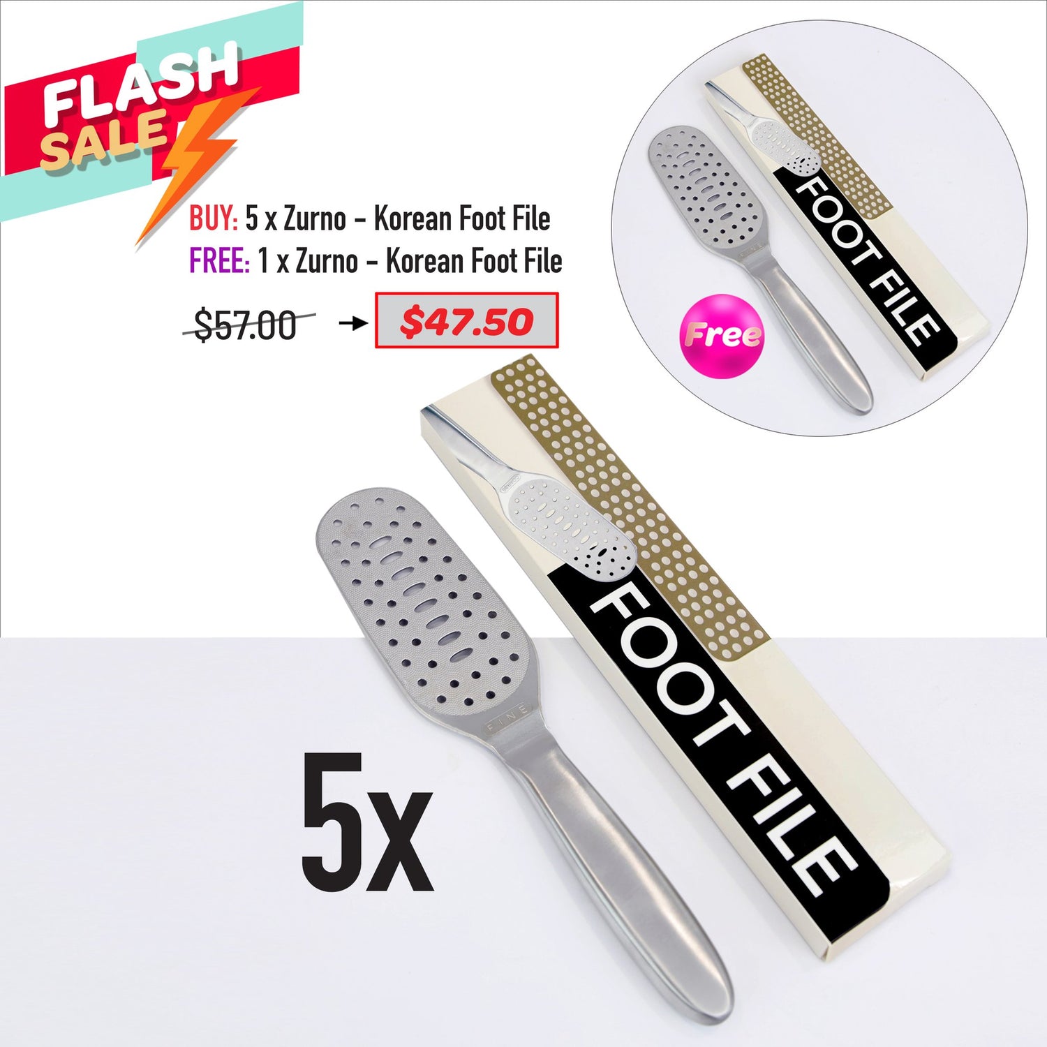 FLASH SALE - Korean Foot File Bundle