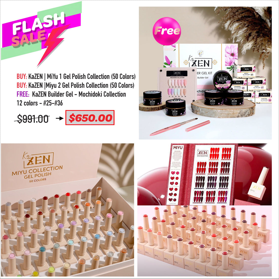 FLASH SALE - MIYU &amp; Mochidoki Builder Gel Bundle