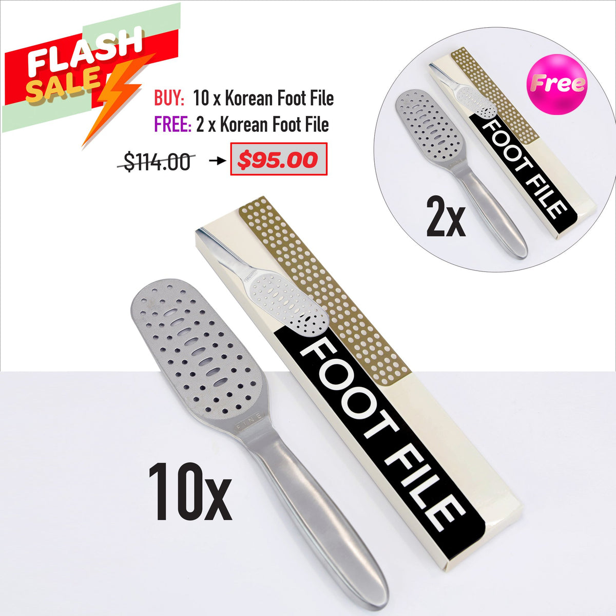 FLASH SALE - Korean Foot File Bundle [OCT 2026]