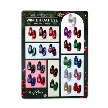 Cre8tion Winter Cat Eye Gel Set - 23 Colors, 0.5 fl oz Each