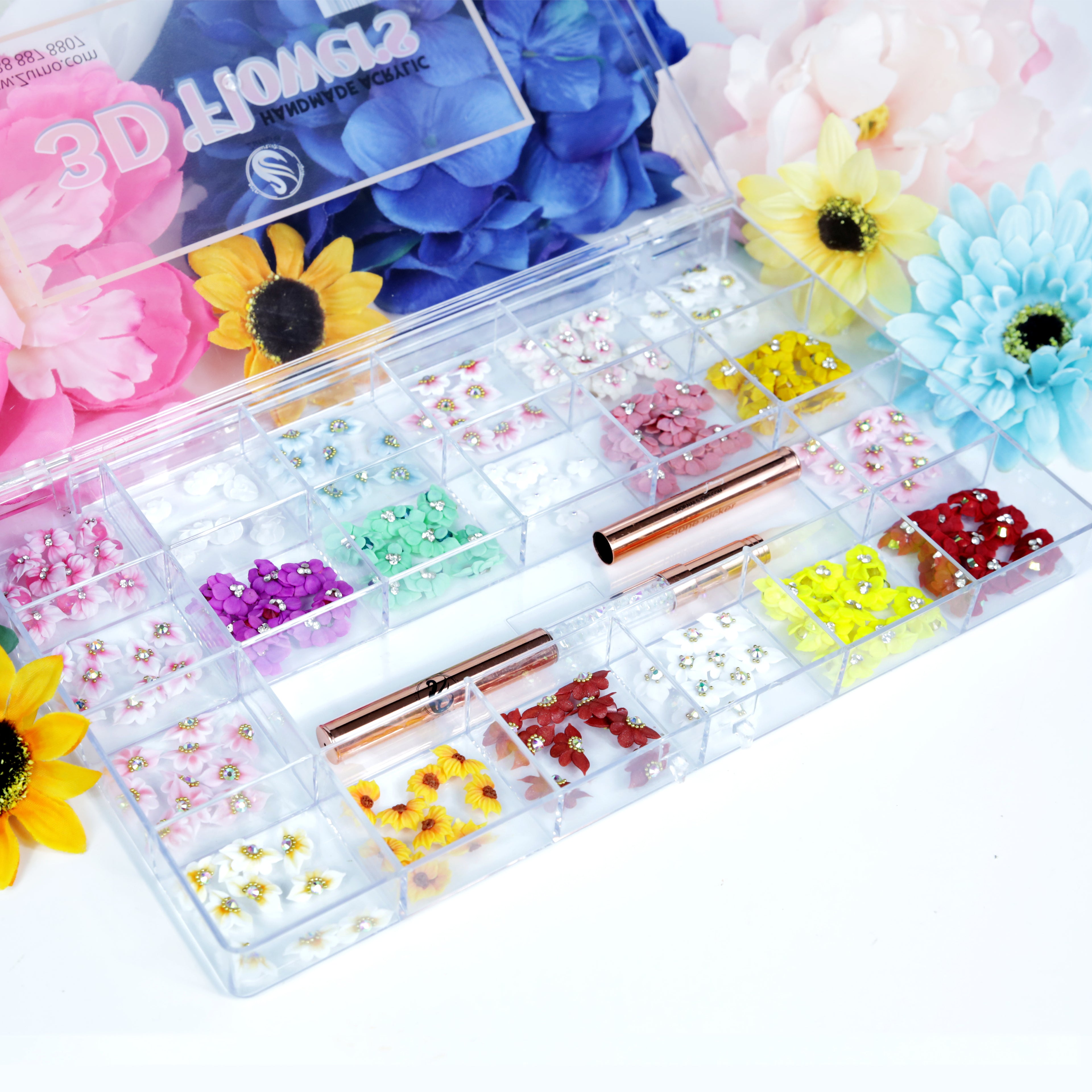 [CLEARANCE - NO REFUND/NO RETURN] Handmade Acrylic 3D Flower