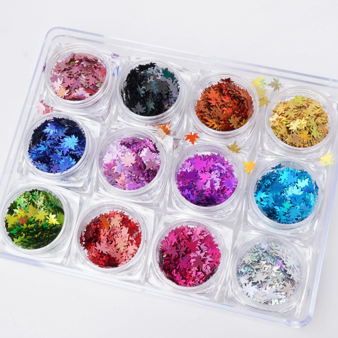 [CLEARANCE - NO REFUND/NO RETURN] FANCY GLITTER - 12 Colors (LEAF)