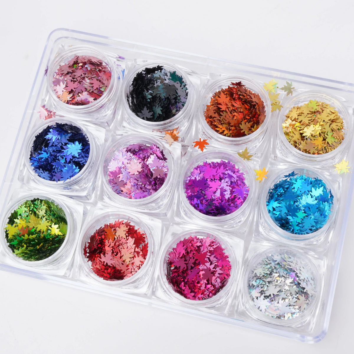 [CLEARANCE - NO REFUND/NO RETURN] FANCY GLITTER - 12 Colors (LEAF)