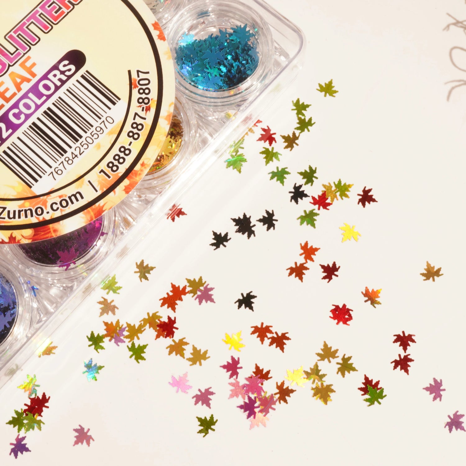 [CLEARANCE - NO REFUND/NO RETURN] FANCY GLITTER - 12 Colors (LEAF)