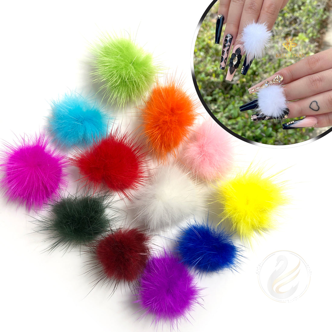 [CLEARANCE - NO REFUND/NO RETURN] Nail Art Fur - Multi Colors