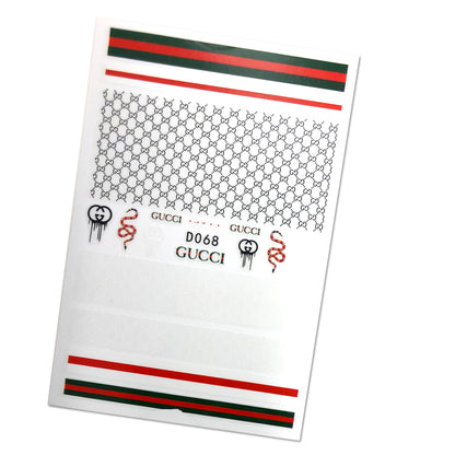 Brand name GC sticker 4 colors