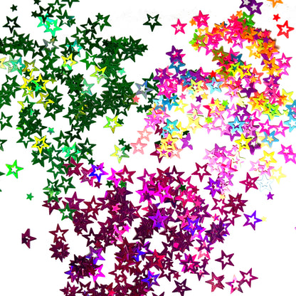 [CLEARANCE - NO REFUND/NO RETURN] Nail Art Star Glitter - 24 Colors/Box