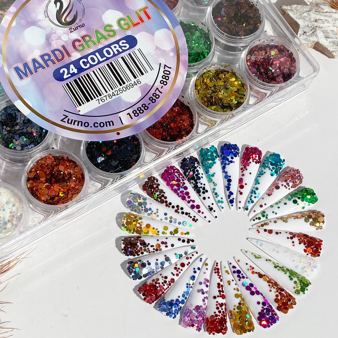 [CLEARANCE - NO REFUND/NO RETURN] MARDI GRAS GLIT